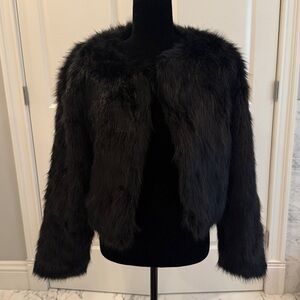 Black Faux Fur Jacket